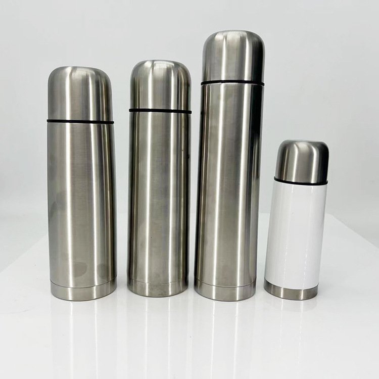 750ml Bullet Vacuum Flask - Portable Stainless Steel Thermos, Leakproof & Insulated for Hot/Cold Drinks