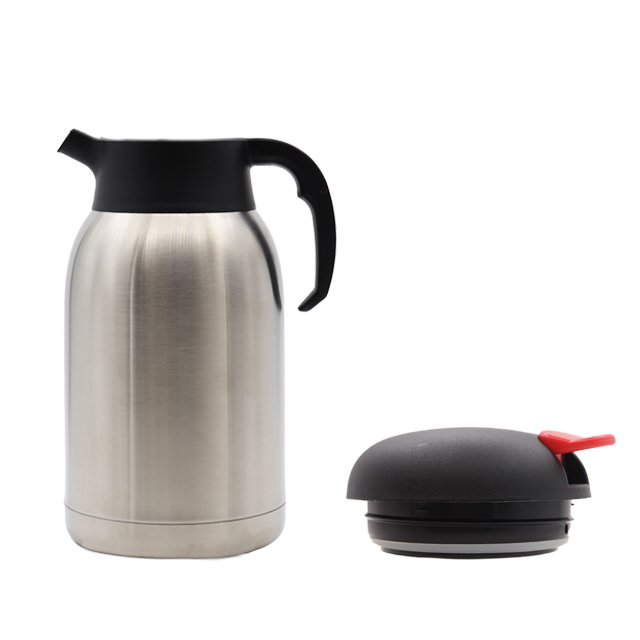 Business Style Customized logo printing 1.0L Double Injection Handle Double Wall Stainless steel Vacuum Flask Suitable For Hotel