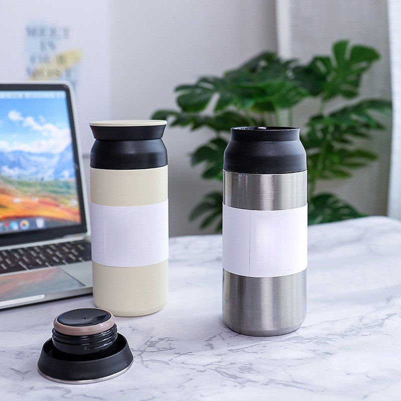 Portable Custom Personalized Logo Insulated Double Walled Stainless Steel Mug Outdoor Water Bottle Travel Coffee