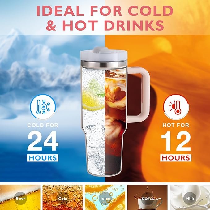 Custom 30oz 40 outdoor Travel Coffee Mug h2.0 flowstate stainless steel vacuum Insulated Tumbler cup With Handle