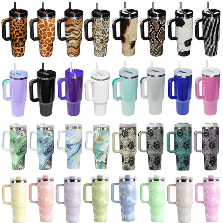 Custom 30oz 40 outdoor Travel Coffee Mug h2.0 flowstate stainless steel vacuum Insulated Tumbler cup With Handle