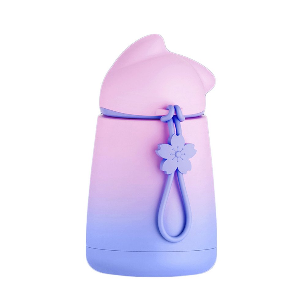 Cute Cat Thermos Cup Kids Thermo Mug Drinkware Child 300ML Water Bottle Stainless Steel Vacuum Flask Portable Leak-proof Tumbler