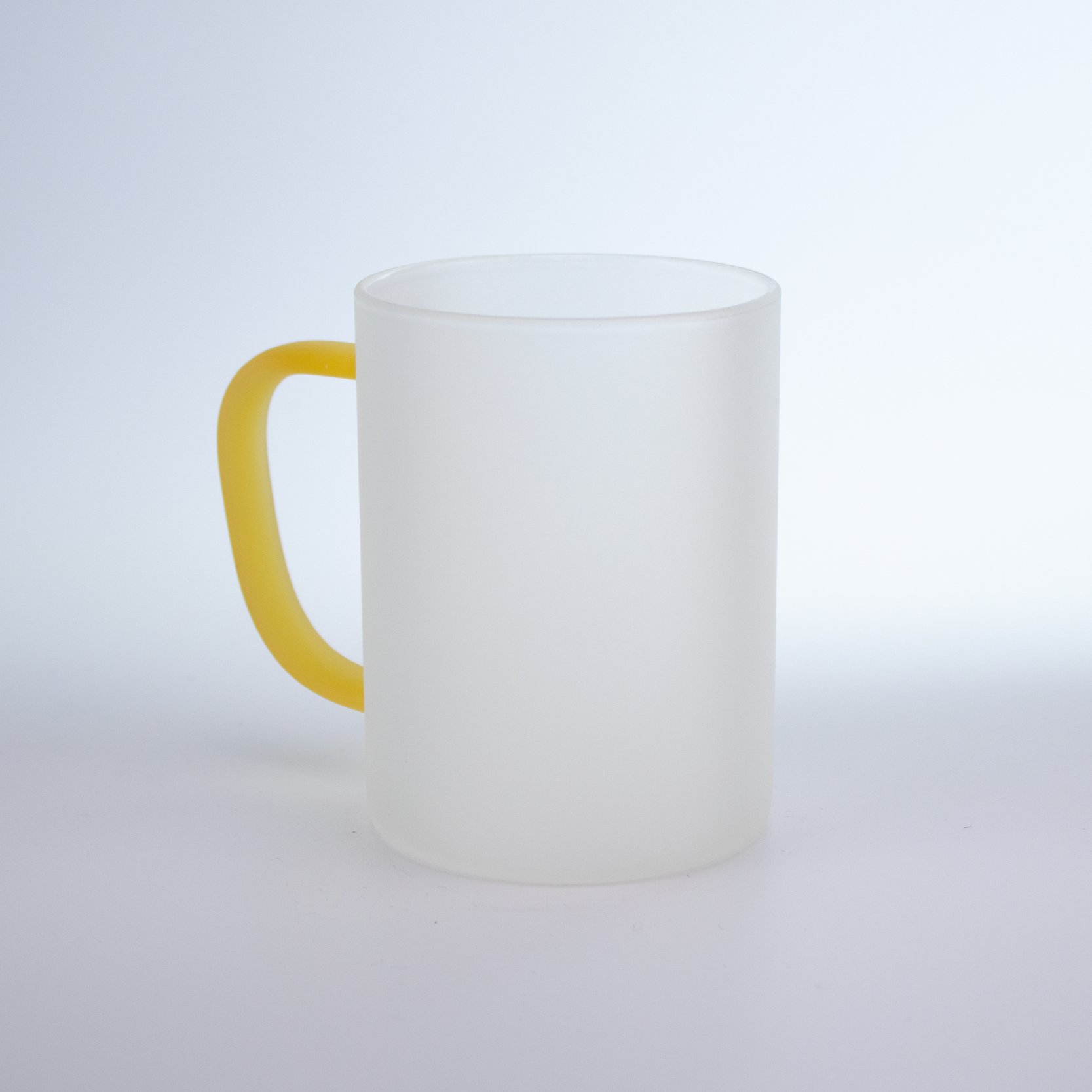 Frost Surface Cup Frosted 15oz Glass Blank Colorful Glass Coffee Mug with Handle for Sublimation