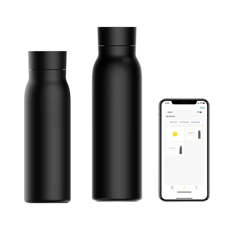 JZYZ Smart Water Bottle Drink Reminder Temperature Waterproof Double Wall Stainless Steel Bottle With App