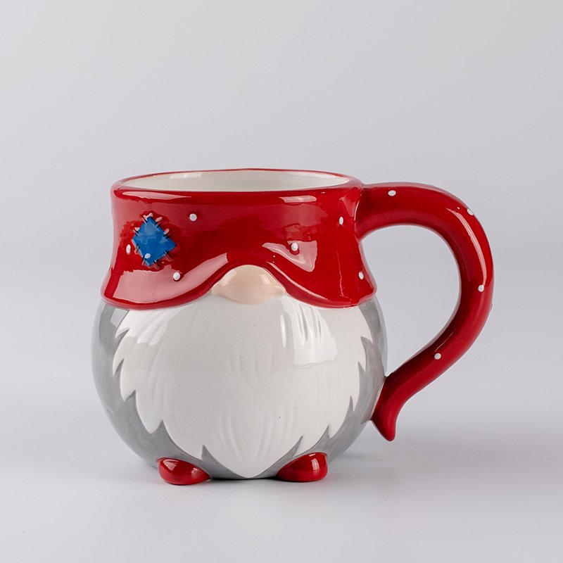 Custom 3d Ceramic Christmas Mug Santa Gnome Reindeer Polar Bear Penguin Snowman Elf Fox Gingerbread Man Owl Tree Coffee Cups Mug