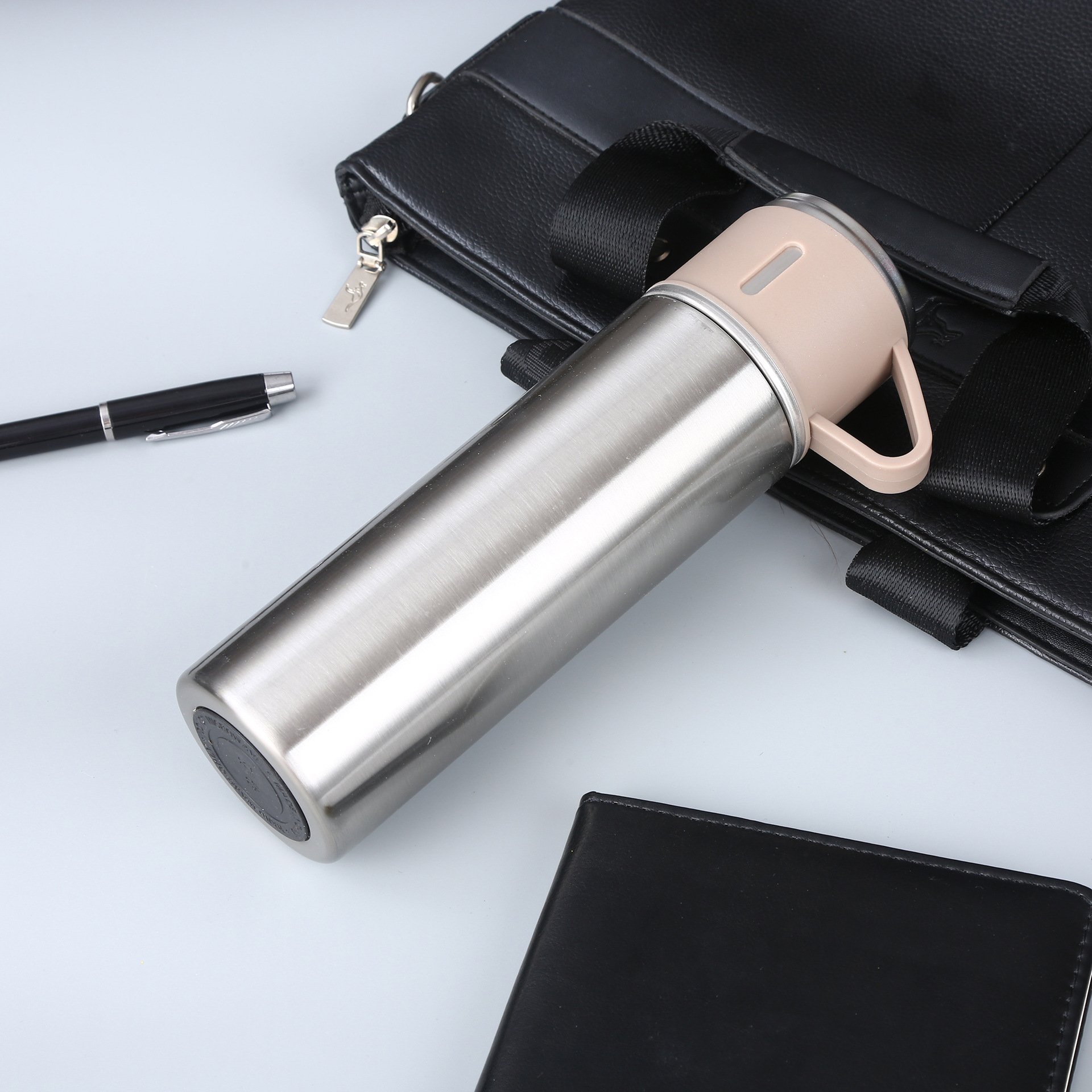 Promotion Business Gift Set Insulated Stainless Steel Water Bottle with 3 Lids Vacuum Flask & Thermos Mug