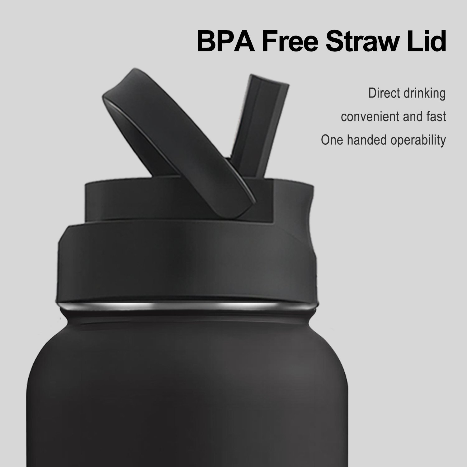 Insulated Sport Thermos Bottle Large-capacity Stainless Steel Water Bottle Travel Cup Double Wall Vacuum Flask Thermal Mug