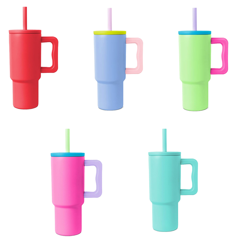 2024 New 24oz 30oz 40oz 304 Stainless Steel Car Mug Beer Mug Outdoor Portable Children's Water Cup