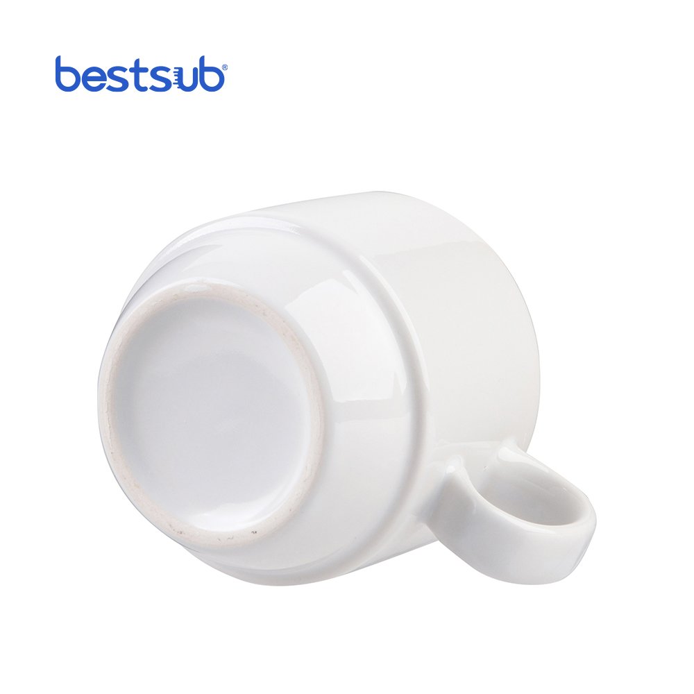 BestSub Wholesale Blank Heat Transfer 6oz Stackable Custom Coffee Cup Sublimation Mugs For Sale