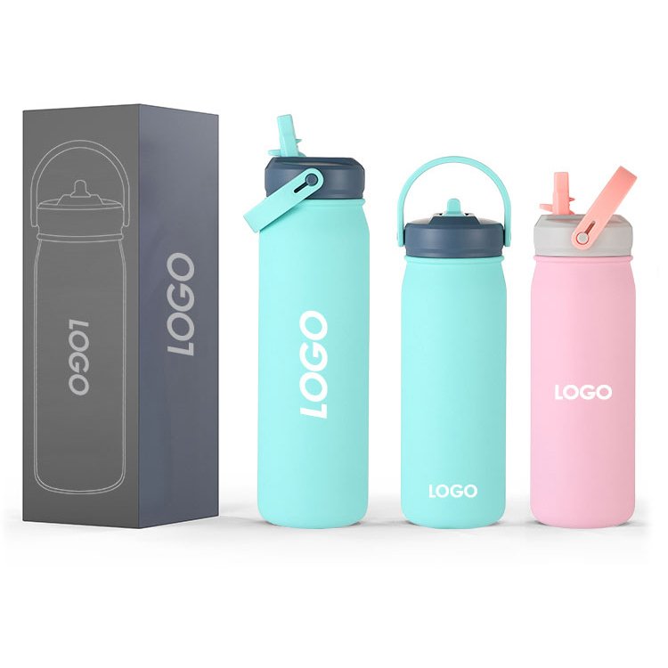 Everich 2024 New Molded Double Wall Stainless Steel Sports Water Bottles Direct Drink Lid with Tea Divider with Custom Colors