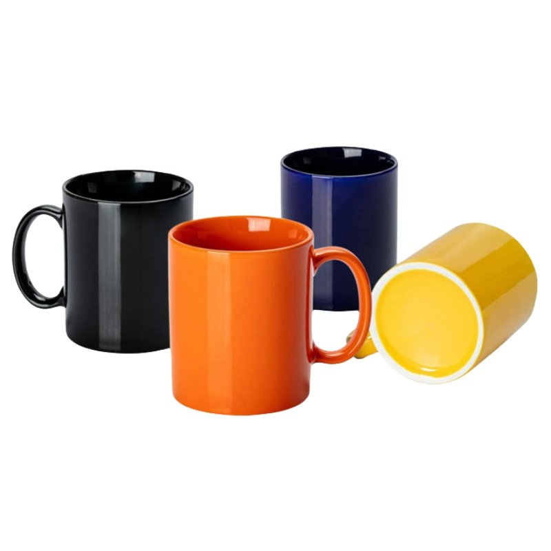 Wholesale Sublimation Cups Ceramic Blank Mugs Custom Coated Heat Sensitive Coffee Mug Printing Logo