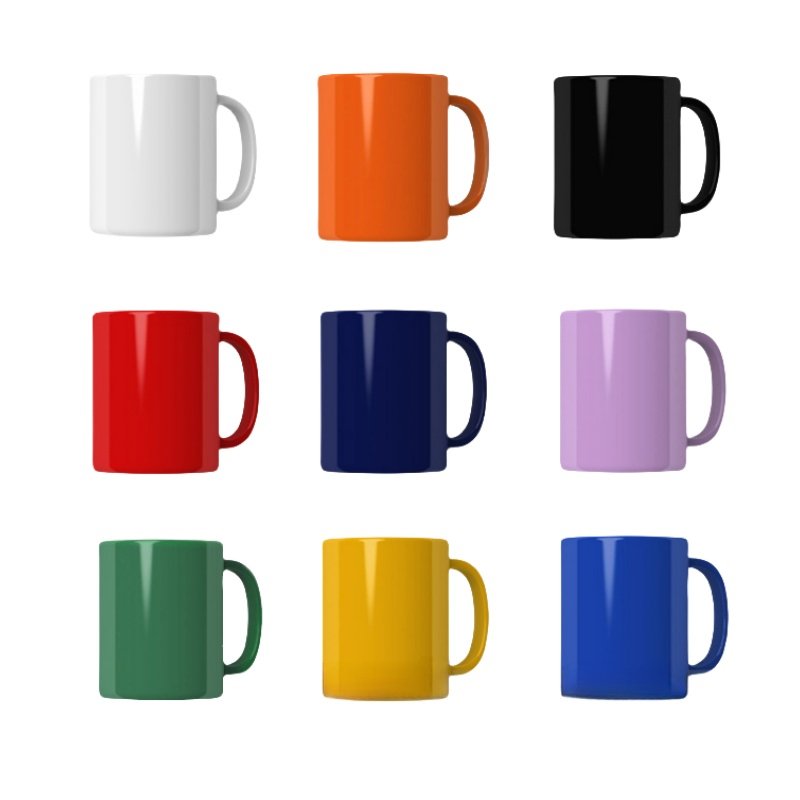 Wholesale Sublimation Cups Ceramic Blank Mugs Custom Coated Heat Sensitive Coffee Mug Printing Logo