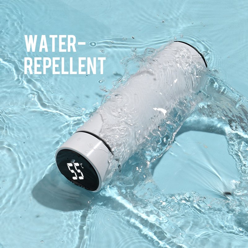 Smart fancy LED display stainless steel isotherm flask classic digital thermos temperature water bottle with logo
