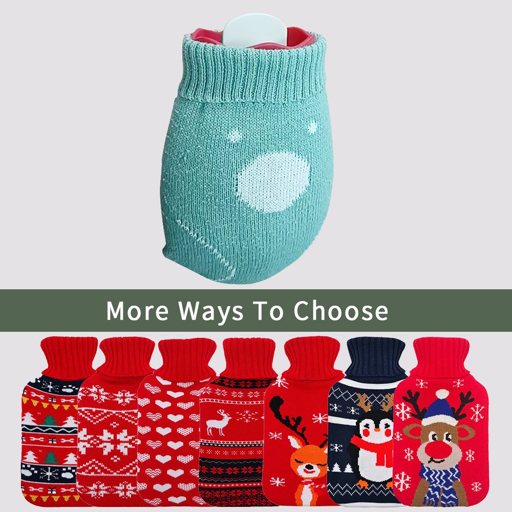 custom winter cute microwaveable hot-water bottle foot warmer bag hot water bottles covers rubber silicone hot water bottle
