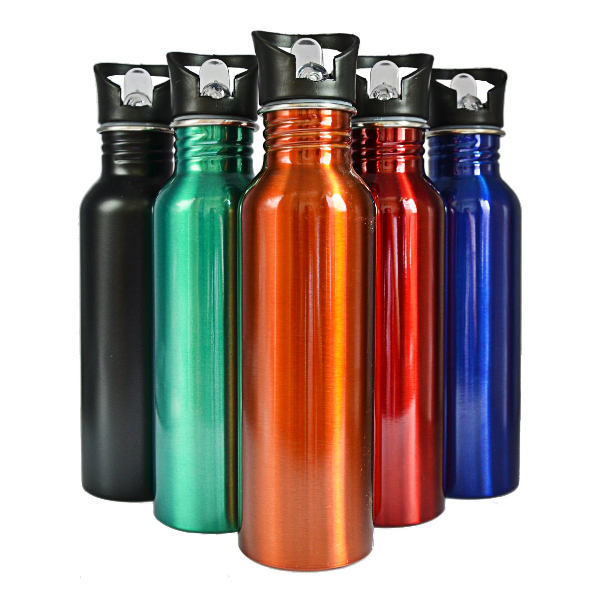 ECO Friendly BPA Free Stainless Steel Metal Water Bottles Single Wall Travel Sports GYM Drink Water Cup botellas de agua