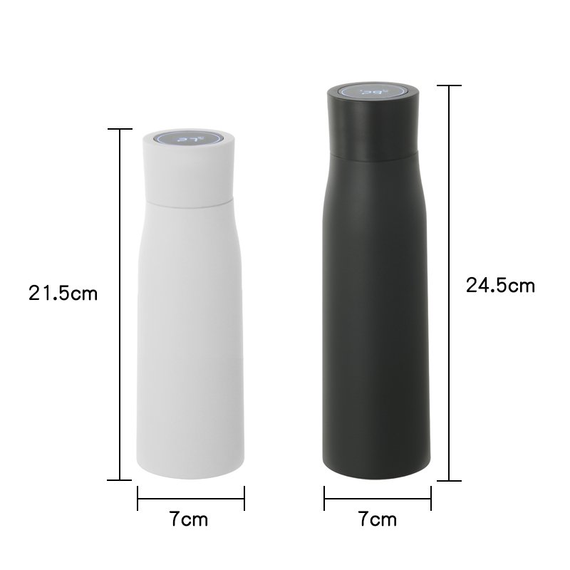 UV Self-Cleaning Smart Water Bottle Vacuum Stainless Steel Insulated Water Bottle With A Reminder To Drink Water