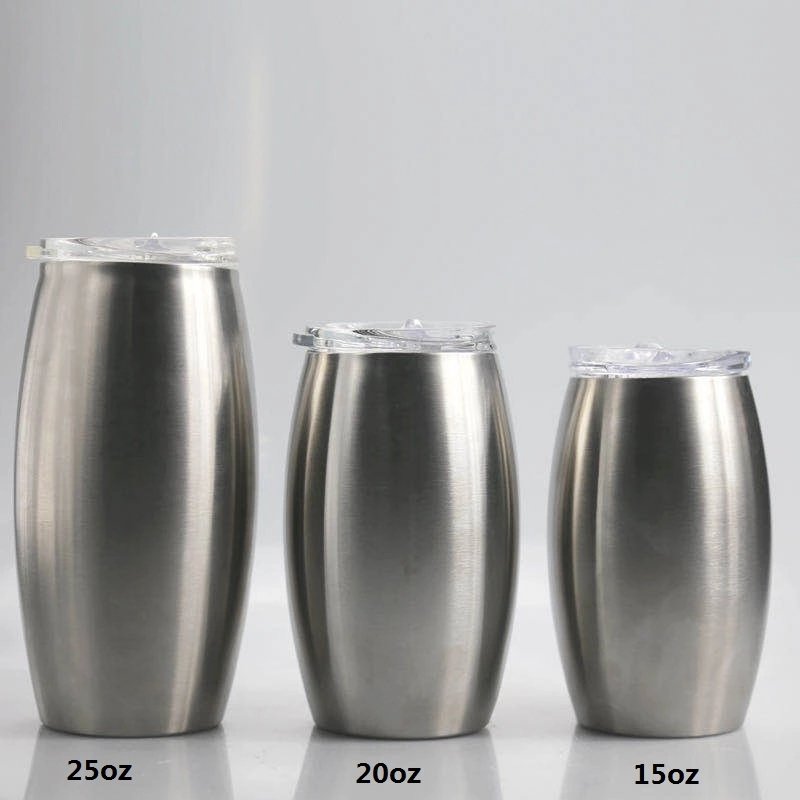 Hot selling 20oz stainless steel double wall football mug vaccum insulated sublimation snowman wine egg shaped wine tumbler