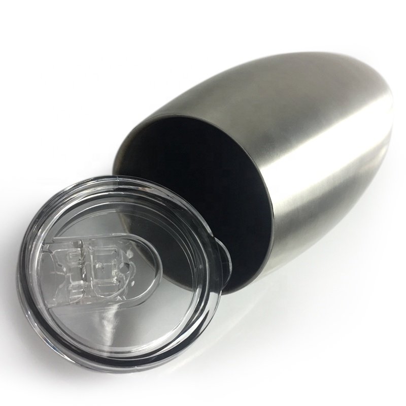 Hot selling 20oz stainless steel double wall football mug vaccum insulated sublimation snowman wine egg shaped wine tumbler
