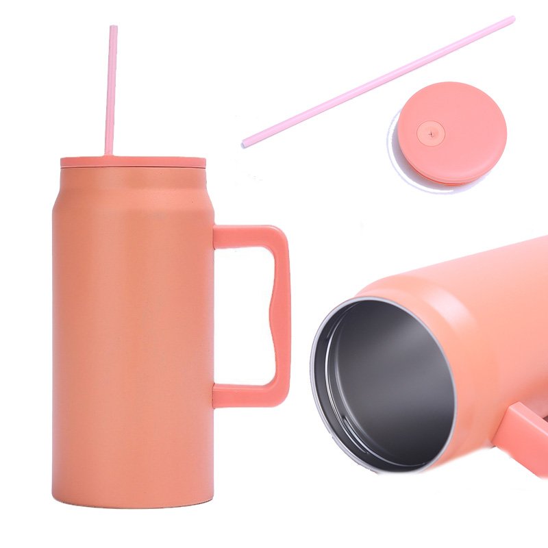 Modern 50 oz Mug Tumbler Reusable Insulated Stainless Steel Jug Water Bottle 50oz Sublimation Tumbler With Handle