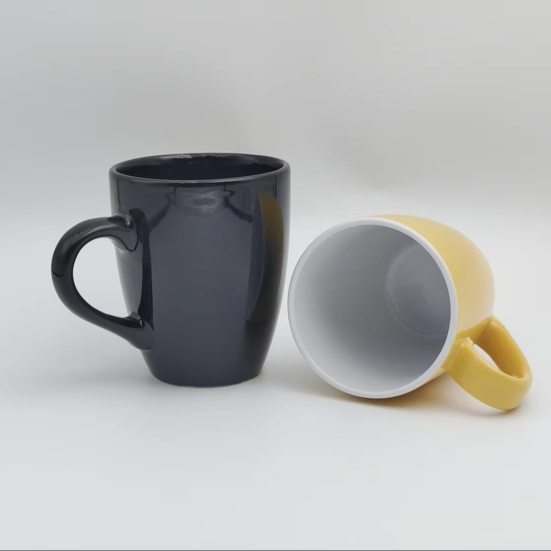High Quality Gift Promotion Cup Porcelain Coffee Tea Cup Custom LOGO Design Pattern Ceramic Mug With Handle