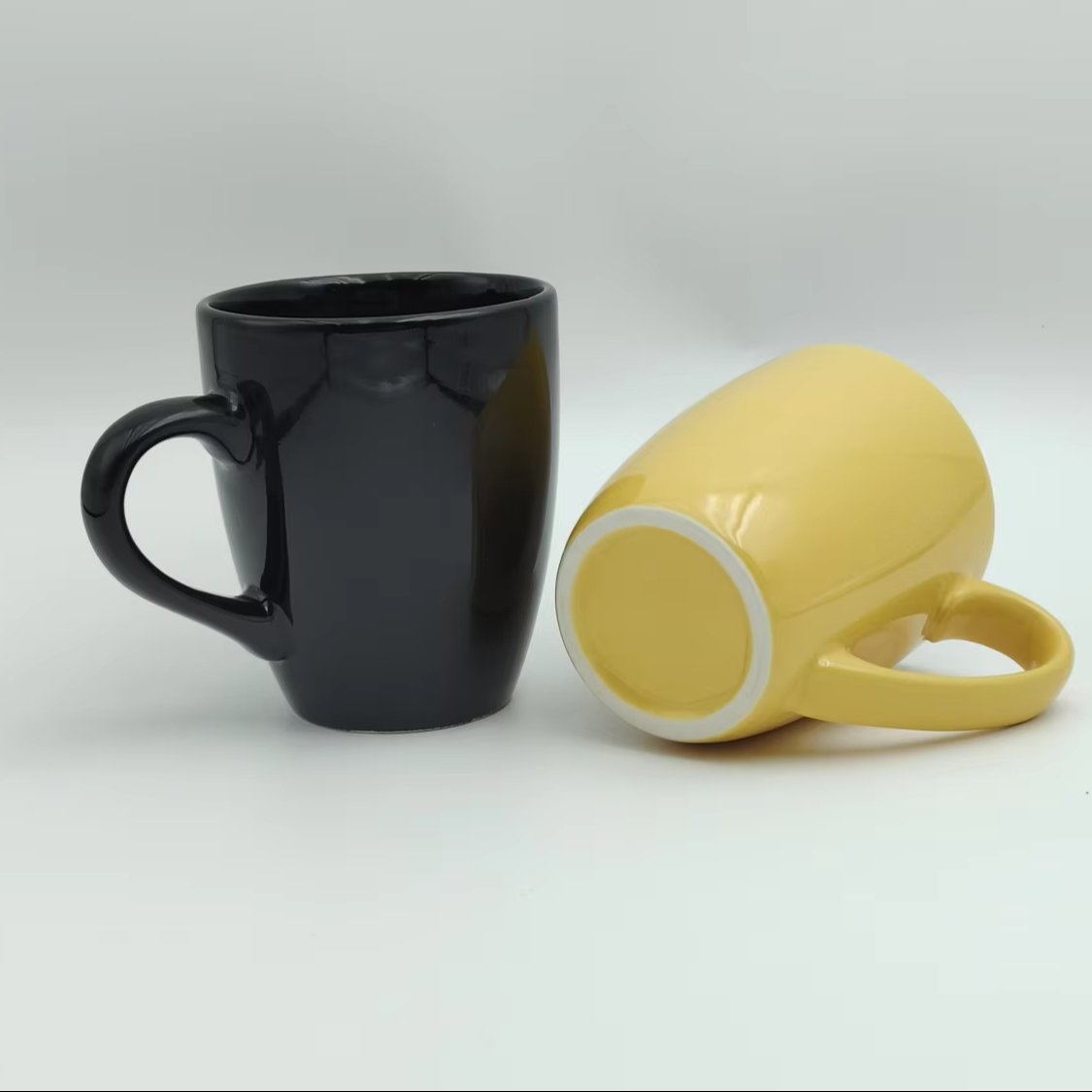 High Quality Gift Promotion Cup Porcelain Coffee Tea Cup Custom LOGO Design Pattern Ceramic Mug With Handle