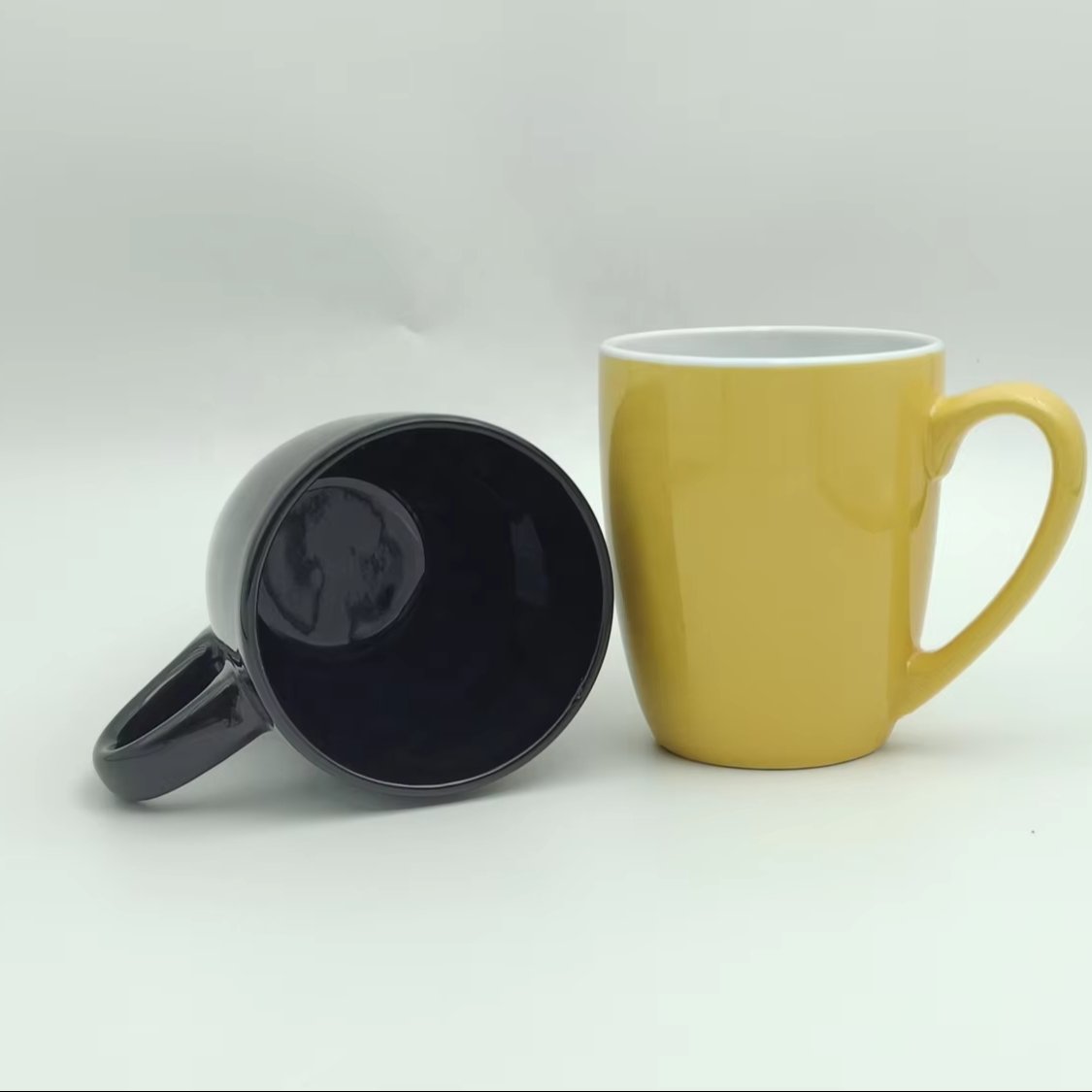 High Quality Gift Promotion Cup Porcelain Coffee Tea Cup Custom LOGO Design Pattern Ceramic Mug With Handle