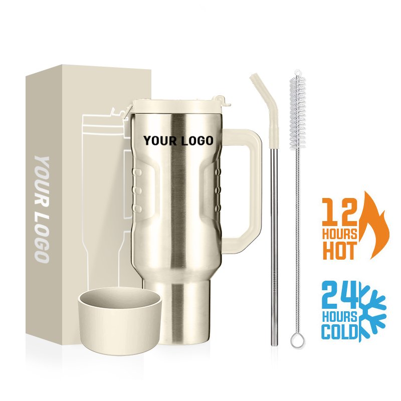 40oz Double Wall 304 Stainless Steel Tumbler Strong Insulated Vacuum Flask Customized Color Logo With Leak-Proof Lid