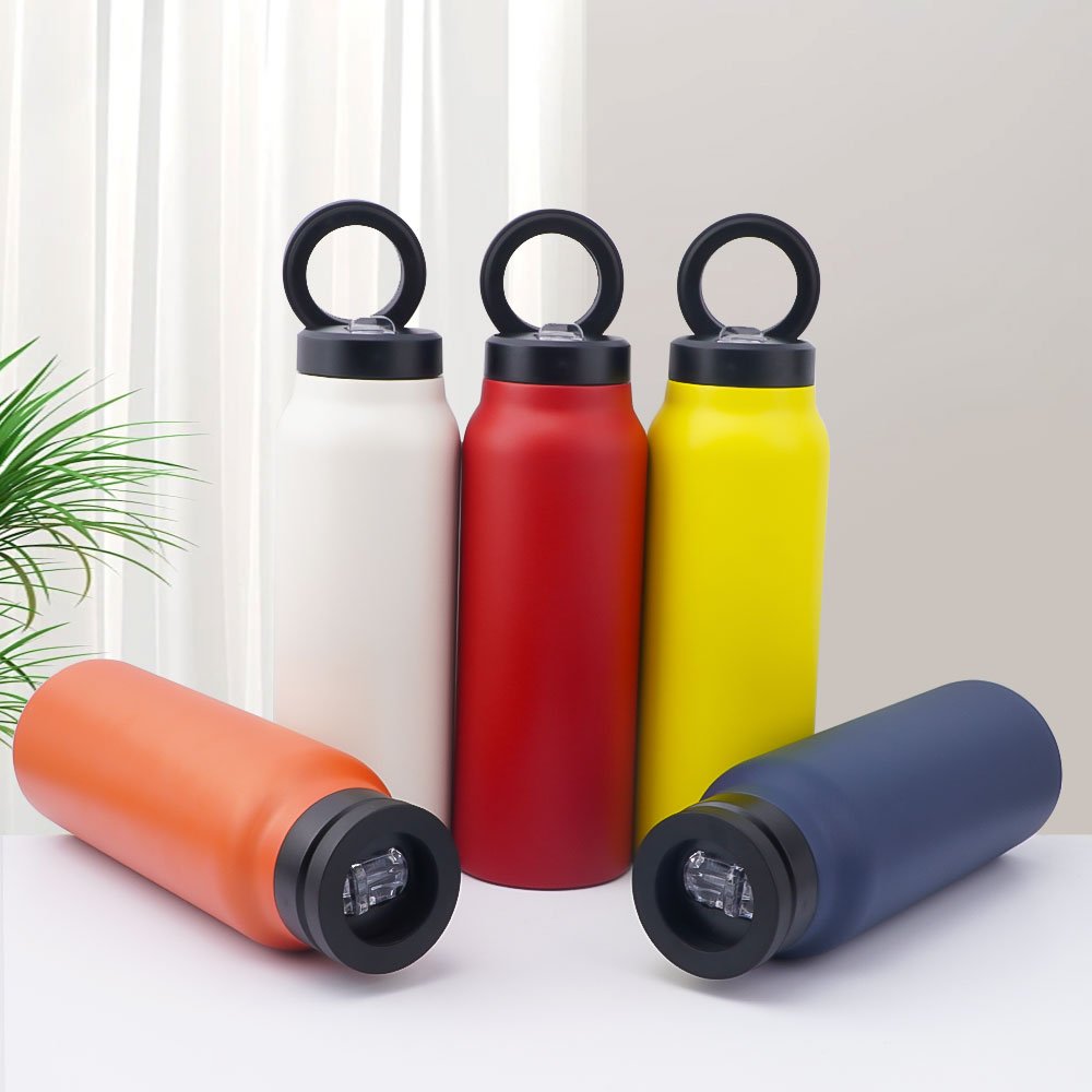 24oz Insulated Magsafe Magnetic Lid Water Bottle Stainless Steel Vacuum Flask & Thermos