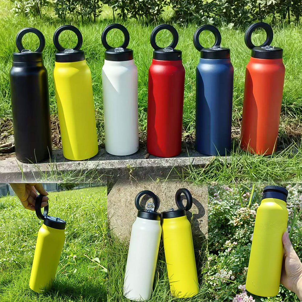 24oz Insulated Magsafe Magnetic Lid Water Bottle Stainless Steel Vacuum Flask & Thermos