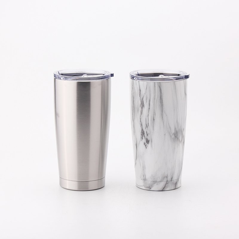 Wholesale High Quality 20oz Double Wall Stainless Steel Tumbler Cups with Lid Custom Size Vacuum Insulated Travel Mugs
