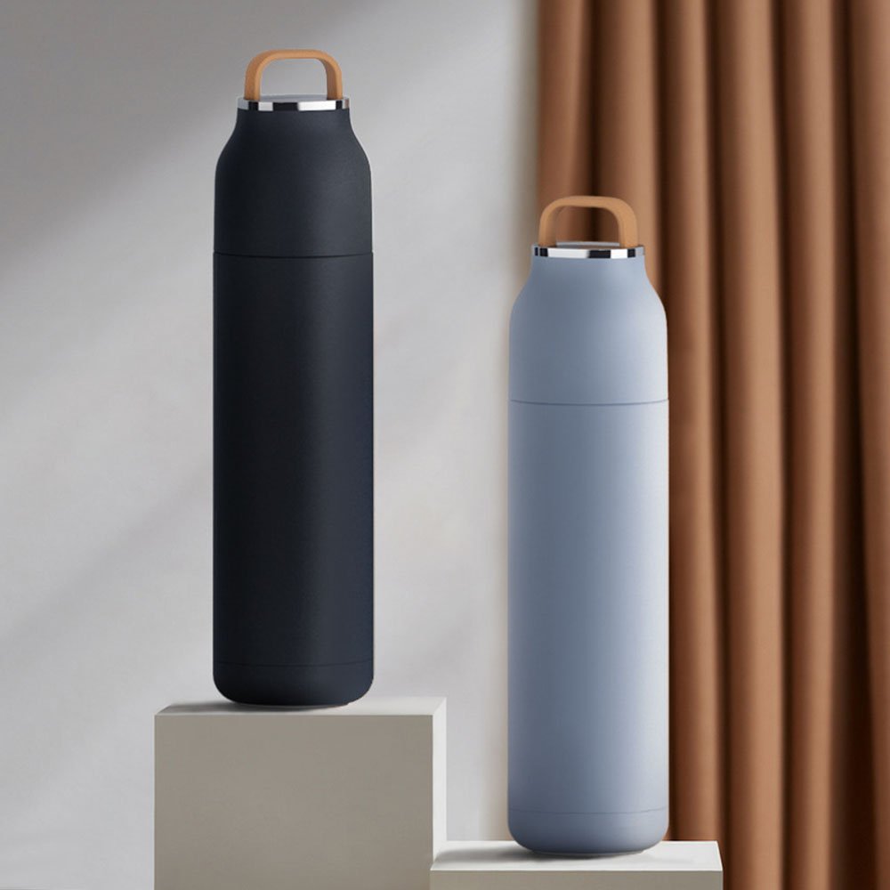 500ml Stainless Steel Thermos Vacuum Flasks, Wholesale Double-wall Portable Sports Camping Large Capacity Mugs