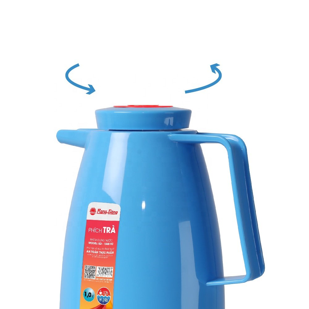 Rang Dong Vietnam 1 Liter User Friendly Household Glass Inner Thermos Vacuum Tea Pot
