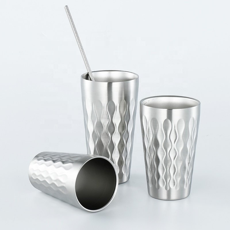 304 Stainless Steel Double Wall Beer Festival Mug Coffee Cup Travel Tumblers Customizable Logo Camping Mug