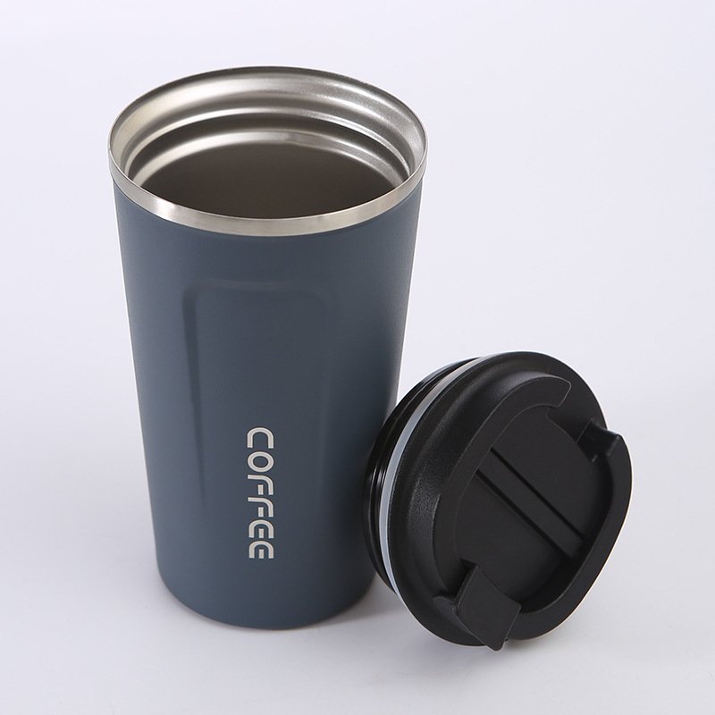 Custom Logo Vacuum Car Tumbler 304 Stainless Steel Insulated Travel Cup Double Wall Tumbler To Go Reusable Coffee Mug with Lid