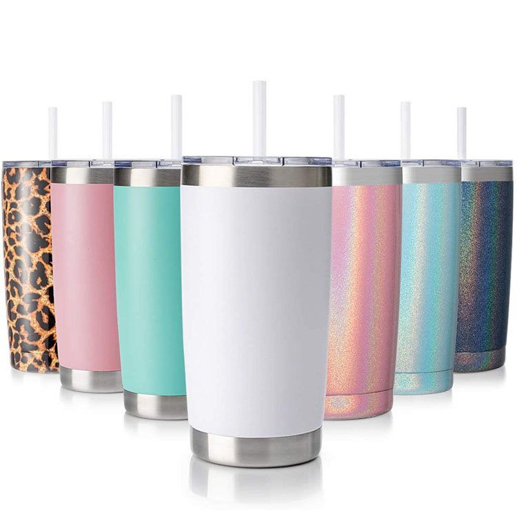 Custom Logo Vacuum Car Tumbler 304 Stainless Steel Insulated Travel Cup Double Wall Tumbler To Go Reusable Coffee Mug with Lid