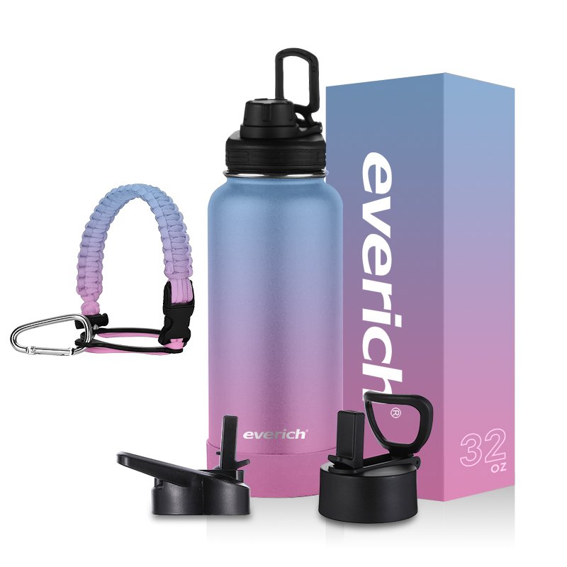 High Quality American Style Vacuum Flask with Direct Drinking Straw Handle Lid Water Bottle Direct Drinking Hot Quality Product
