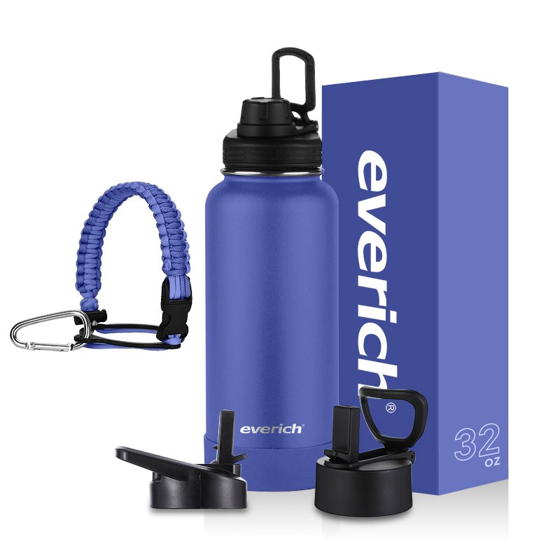High Quality American Style Vacuum Flask with Direct Drinking Straw Handle Lid Water Bottle Direct Drinking Hot Quality Product