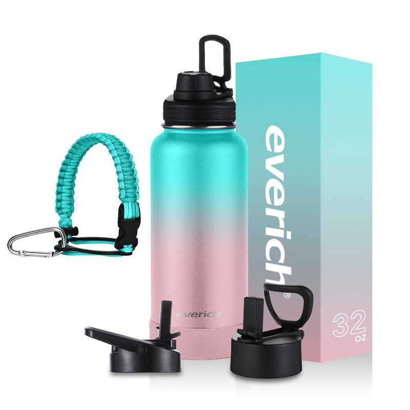 High Quality American Style Vacuum Flask with Direct Drinking Straw Handle Lid Water Bottle Direct Drinking Hot Quality Product