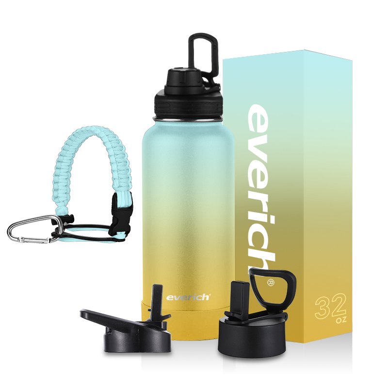 High Quality American Style Vacuum Flask with Direct Drinking Straw Handle Lid Water Bottle Direct Drinking Hot Quality Product