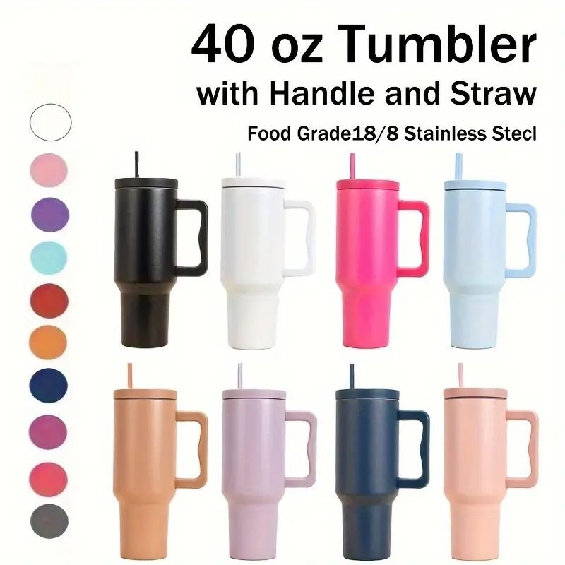 High Quality 40Oz Stainless Steel Water Bottle Travel Cup Stainless Steel Water Bottle Travel Mug 40 Oz Tumblers With Straw