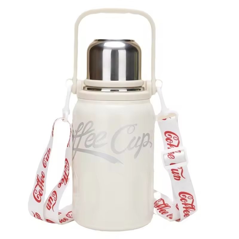 2024 Large Capacity 800ml/1200 Double Wall Vacuum Flask 316 Stainless Steel Fashionable Outdoor Portable Kettle