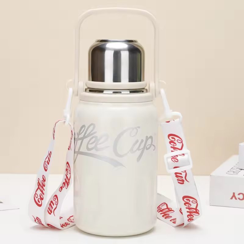 2024 Large Capacity 800ml/1200 Double Wall Vacuum Flask 316 Stainless Steel Fashionable Outdoor Portable Kettle