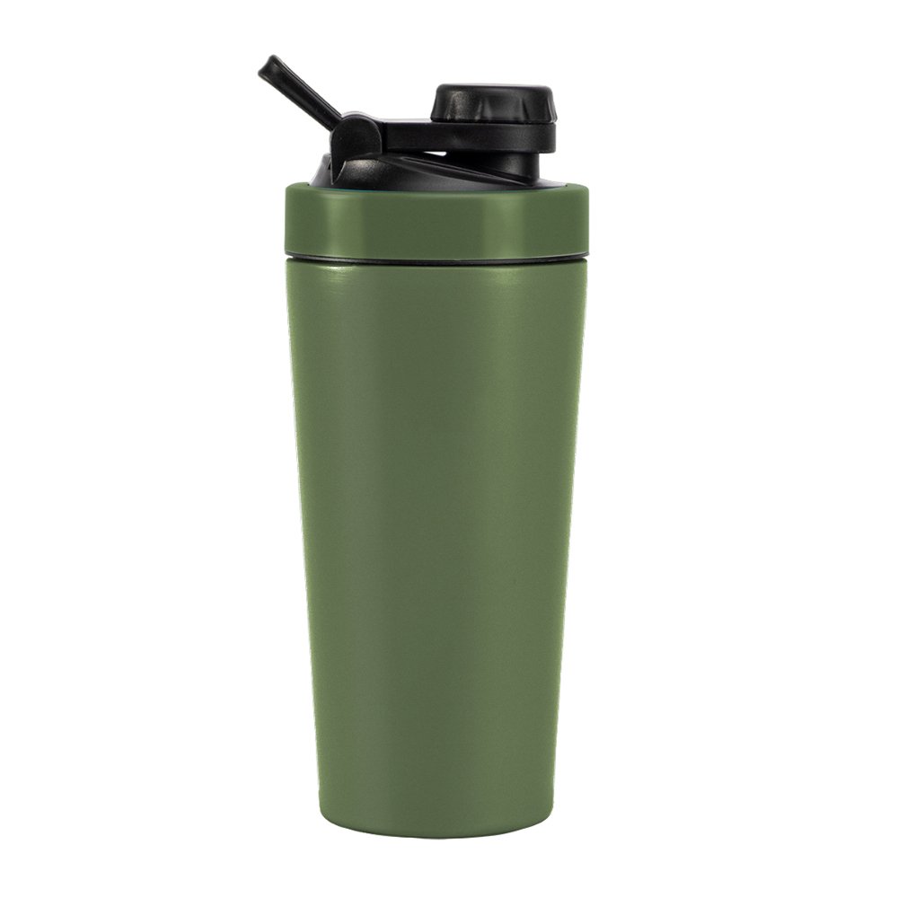 High Quality Double Wall Insulated Thermos Vacuum Flask Custom Color Stainless Steel Sports Protein Shaker Bottle