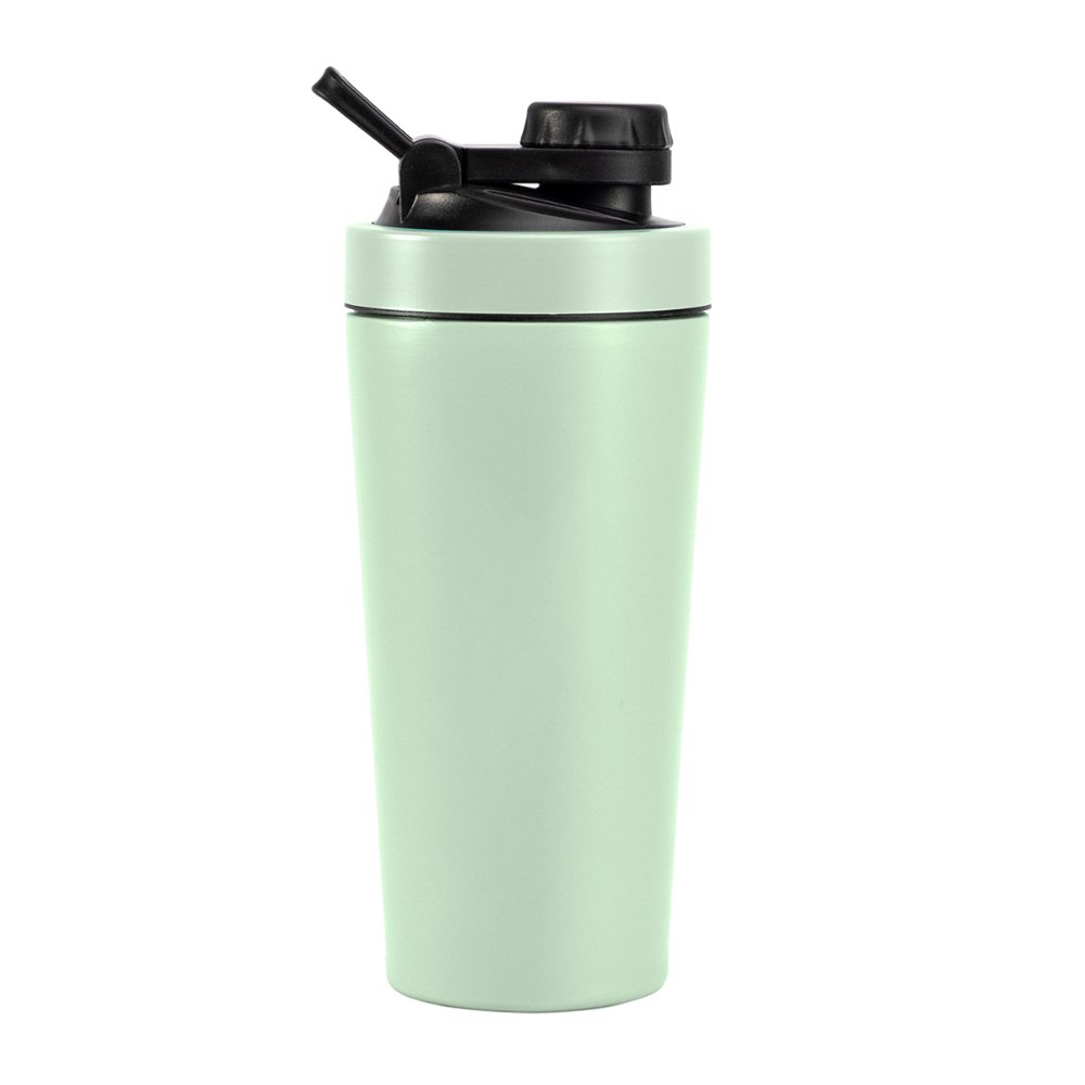 High Quality Double Wall Insulated Thermos Vacuum Flask Custom Color Stainless Steel Sports Protein Shaker Bottle