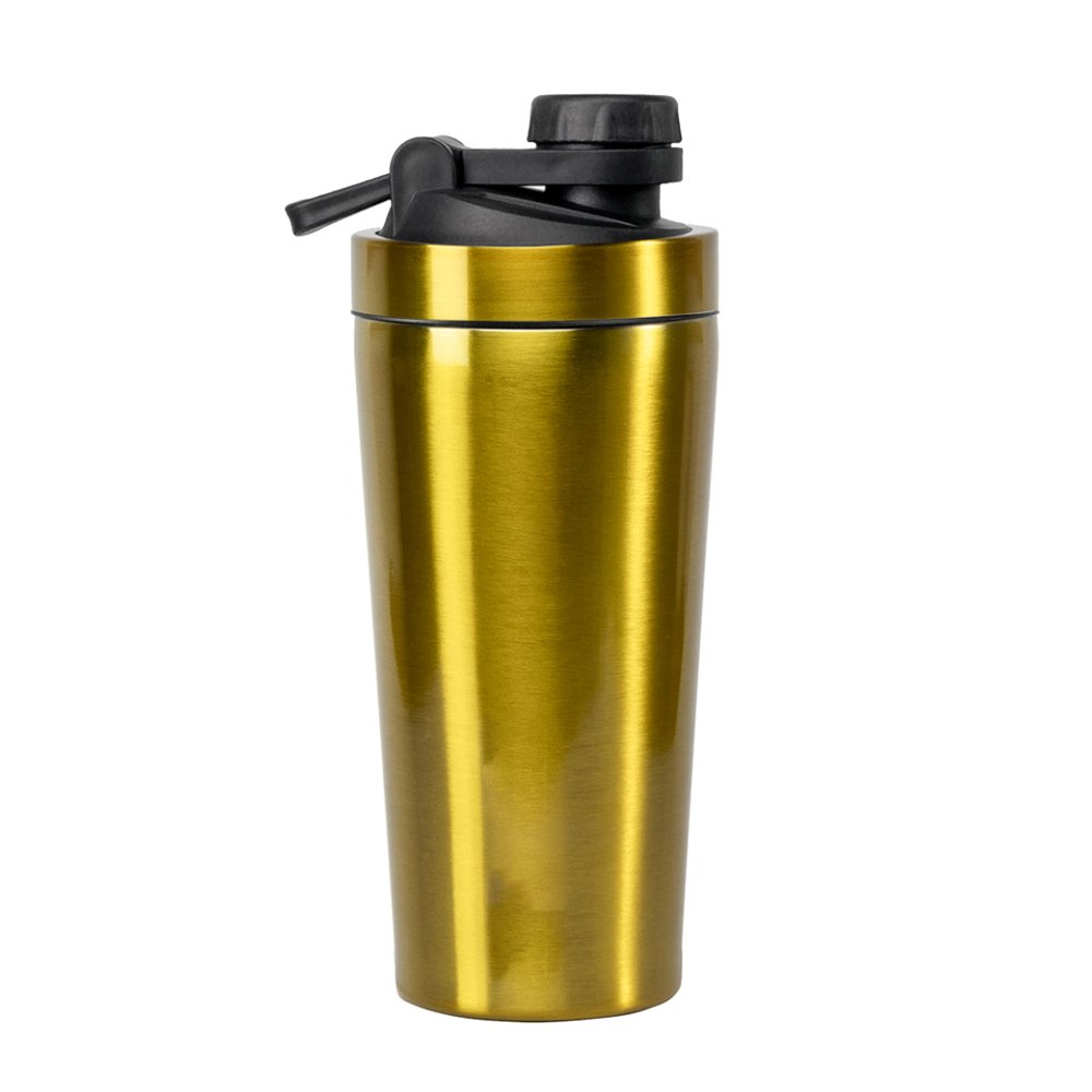 High Quality Double Wall Insulated Thermos Vacuum Flask Custom Color Stainless Steel Sports Protein Shaker Bottle