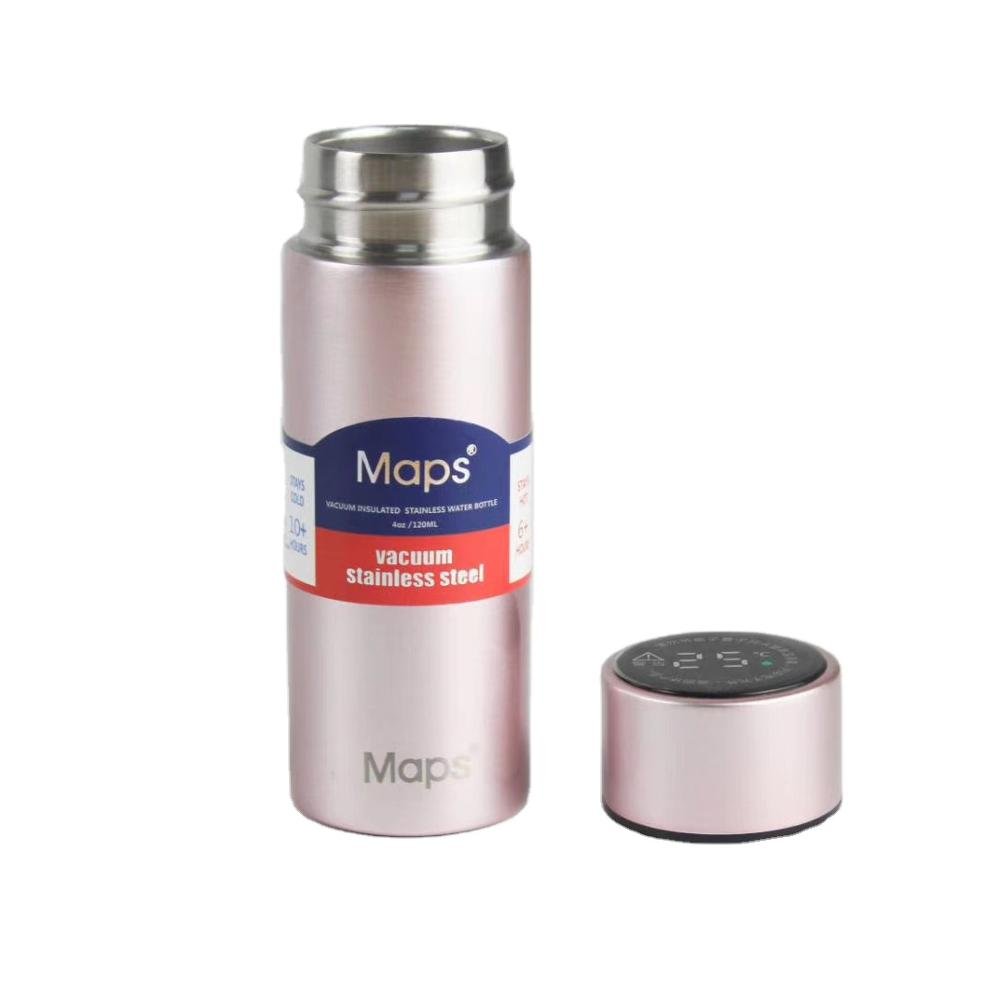 Super Mini Bottle Japan 120 ml Pocket Double wall 316 Stainless Steel Kinto Vacuum flask smart LED temperature thermos mug