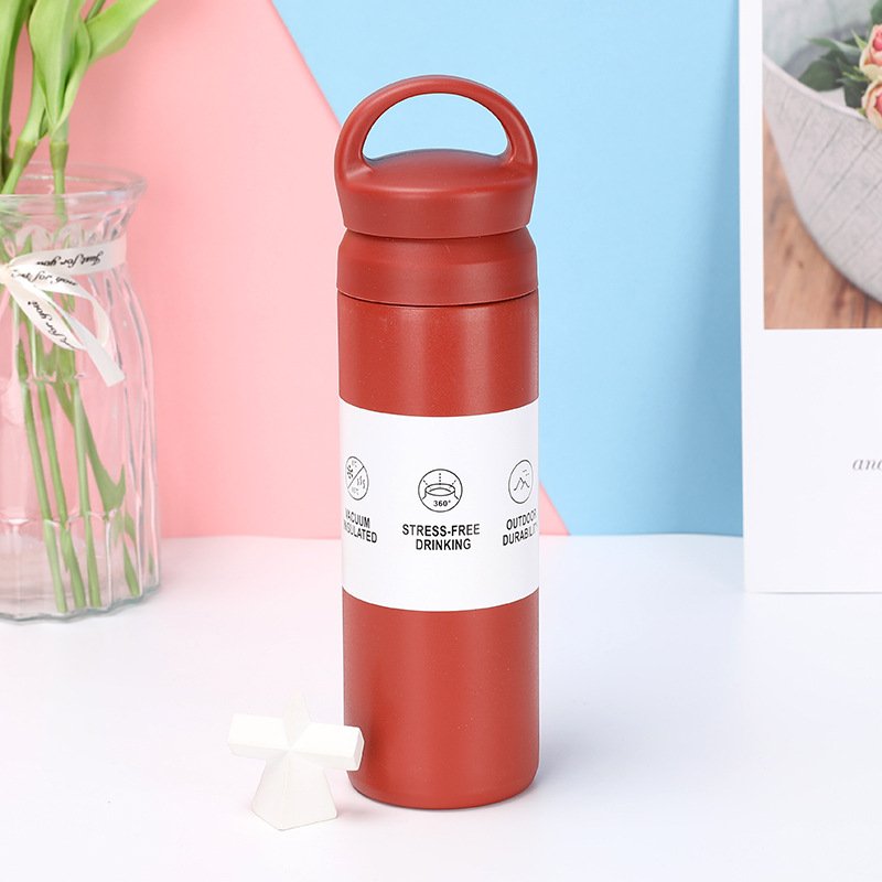 Portable Double Wall Vacuum Flask Stainless Steel Thermal Cup