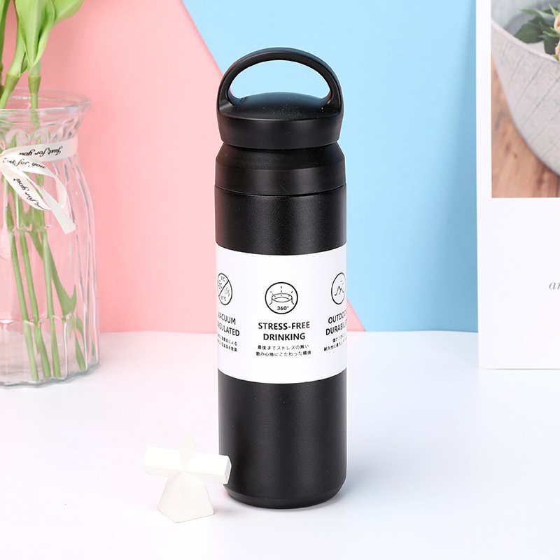 Portable Double Wall Vacuum Flask Stainless Steel Thermal Cup