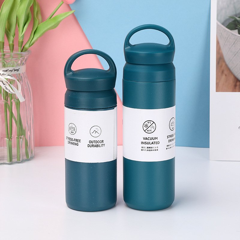 Portable Double Wall Vacuum Flask Stainless Steel Thermal Cup
