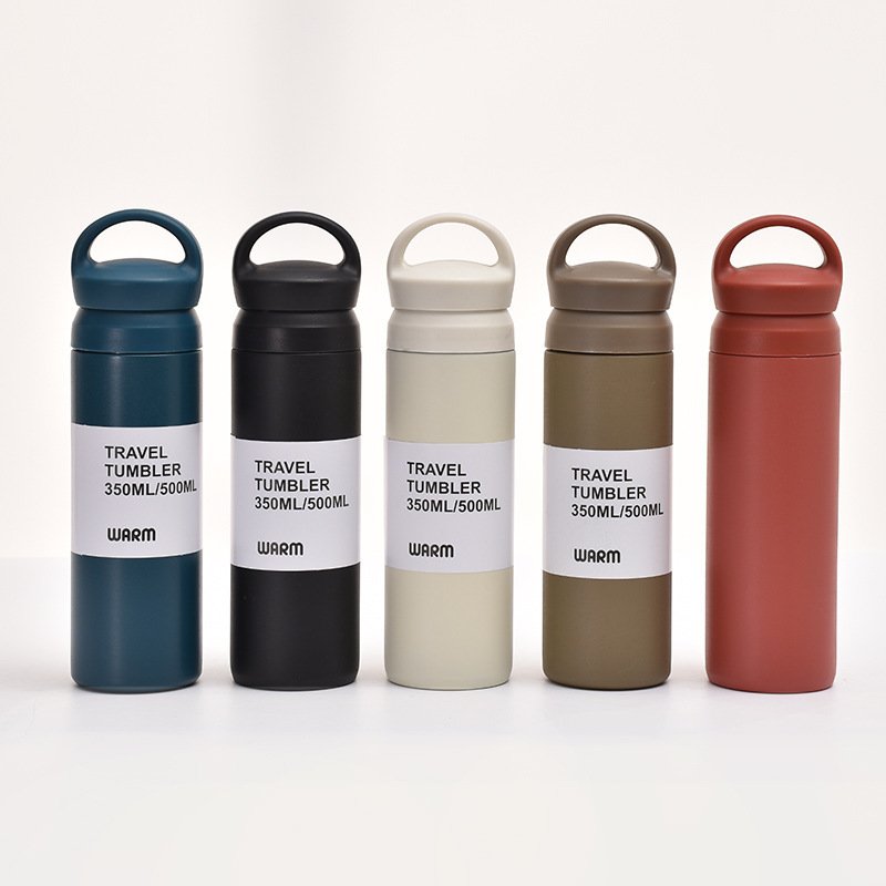 Portable Double Wall Vacuum Flask Stainless Steel Thermal Cup